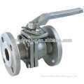 2 pc mount direct type ball valve DIN PN40 flange end